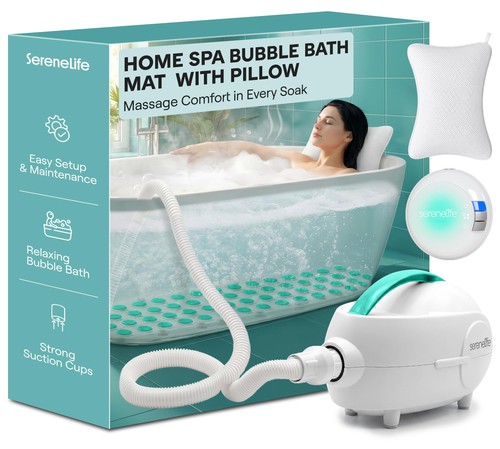 Serenelife bubble bath mat - bubble,
