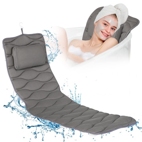 Full body bath pillow gray - body,